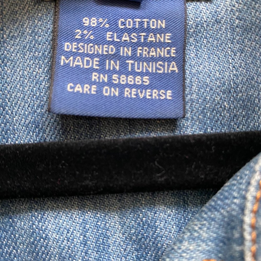 Faonnable Distressed Denim Jacket - image 4